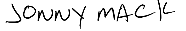 Jonny Mack font preview